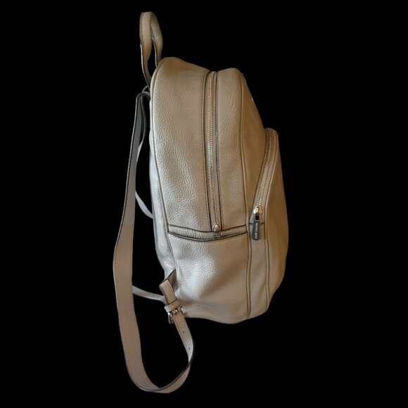 Michael Kors Large Abbey Backpack, Pearl Grey, Pebble Leather, Used - Picture 2 of 9